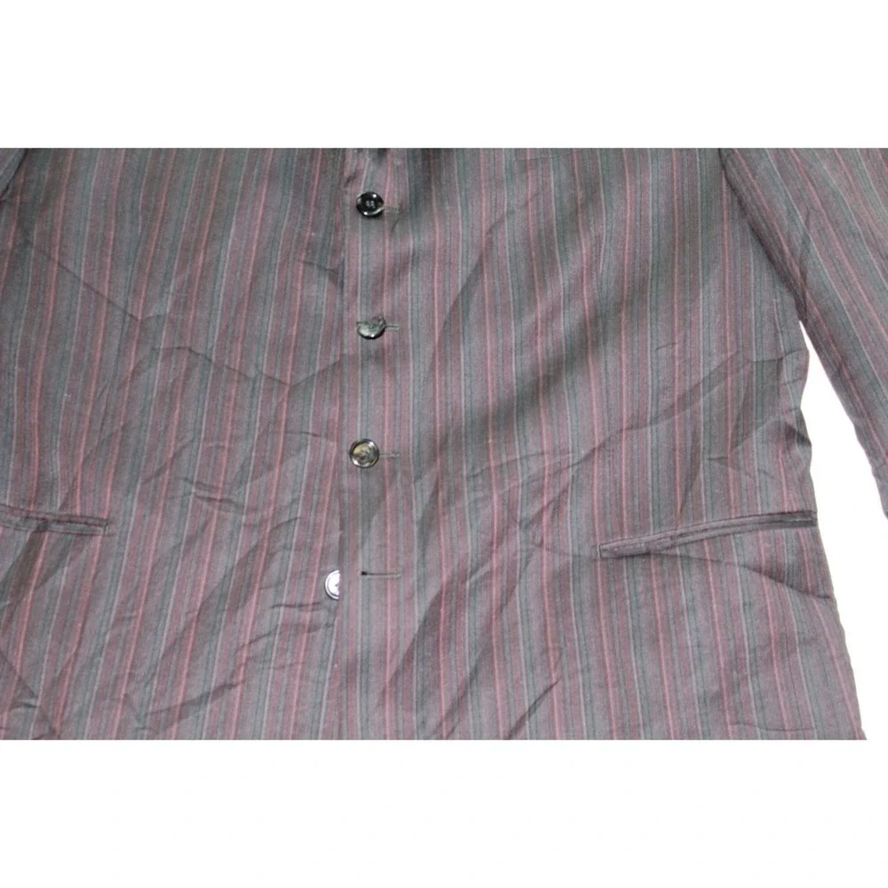 Luca Bertoni Blazer Mens XL Gray Good Pinstripe Wool 3-Button Notched Lapel